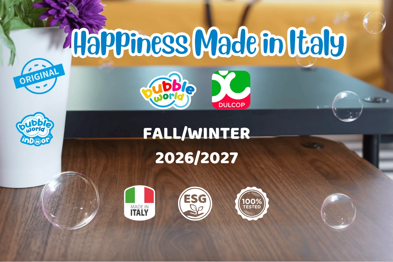 Dulcop launches the Bubble World Fall/Winter collection: bubble toys go indoor