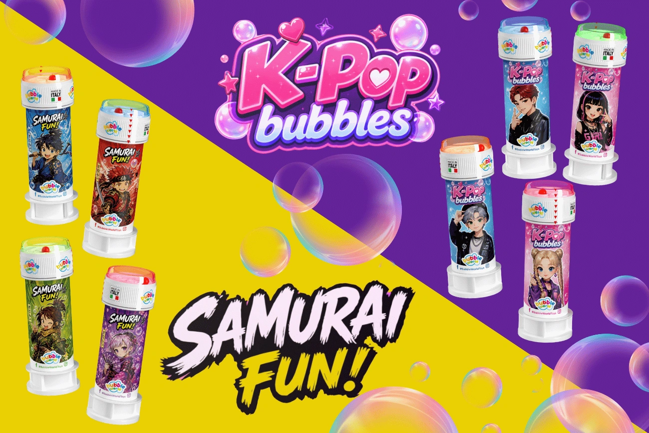 Bubble World amplia la gamma 60 ml con le nuove grafiche K-Pop & Samurai